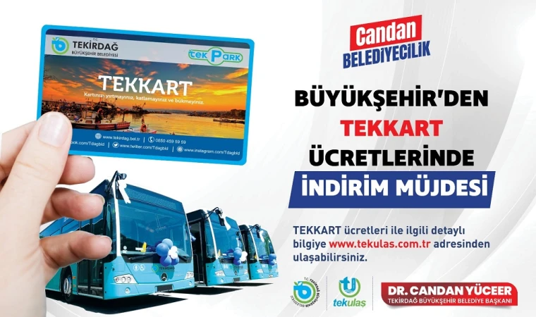 BÜYÜKŞEHİRDEN ULAŞIM KARTLARINDA İNDİRİM